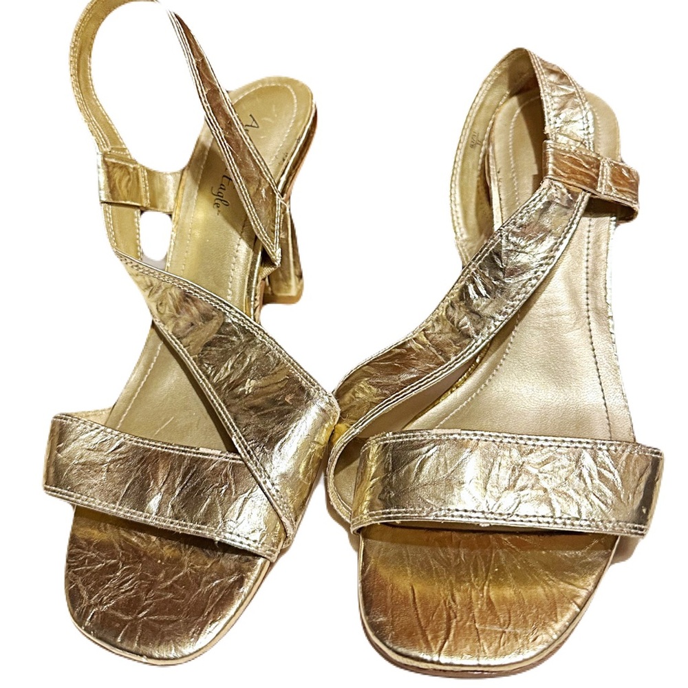 American Eagle Outfitters Metallic Gold Sandals